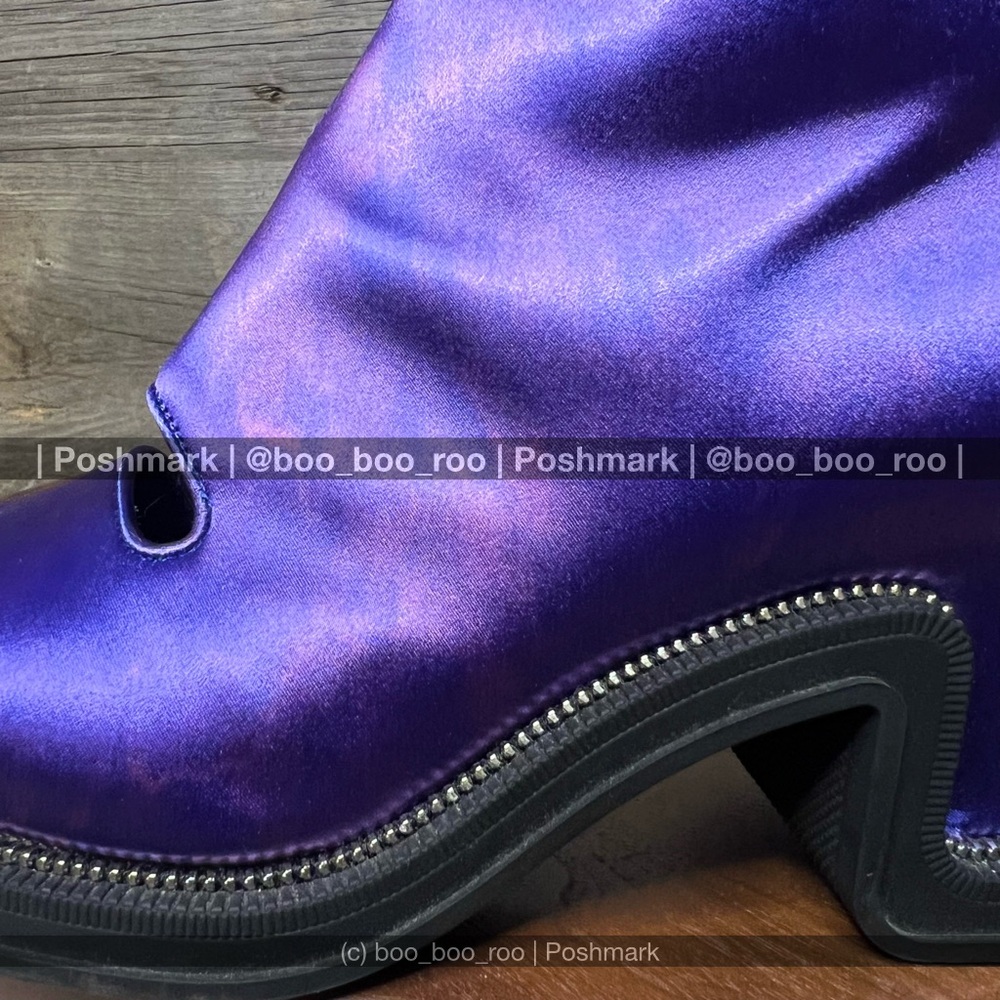 SALE!✨Vuitton RUNWAY Open-Toe Boots, Blue, Black, & Silver Hardware, 💯 AUTHENTIC - Picture 10 of 15
